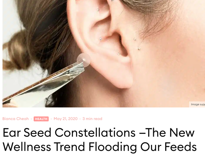 Press: Ear Seed Constellations —The New Wellness Trend Flooding Our Feeds